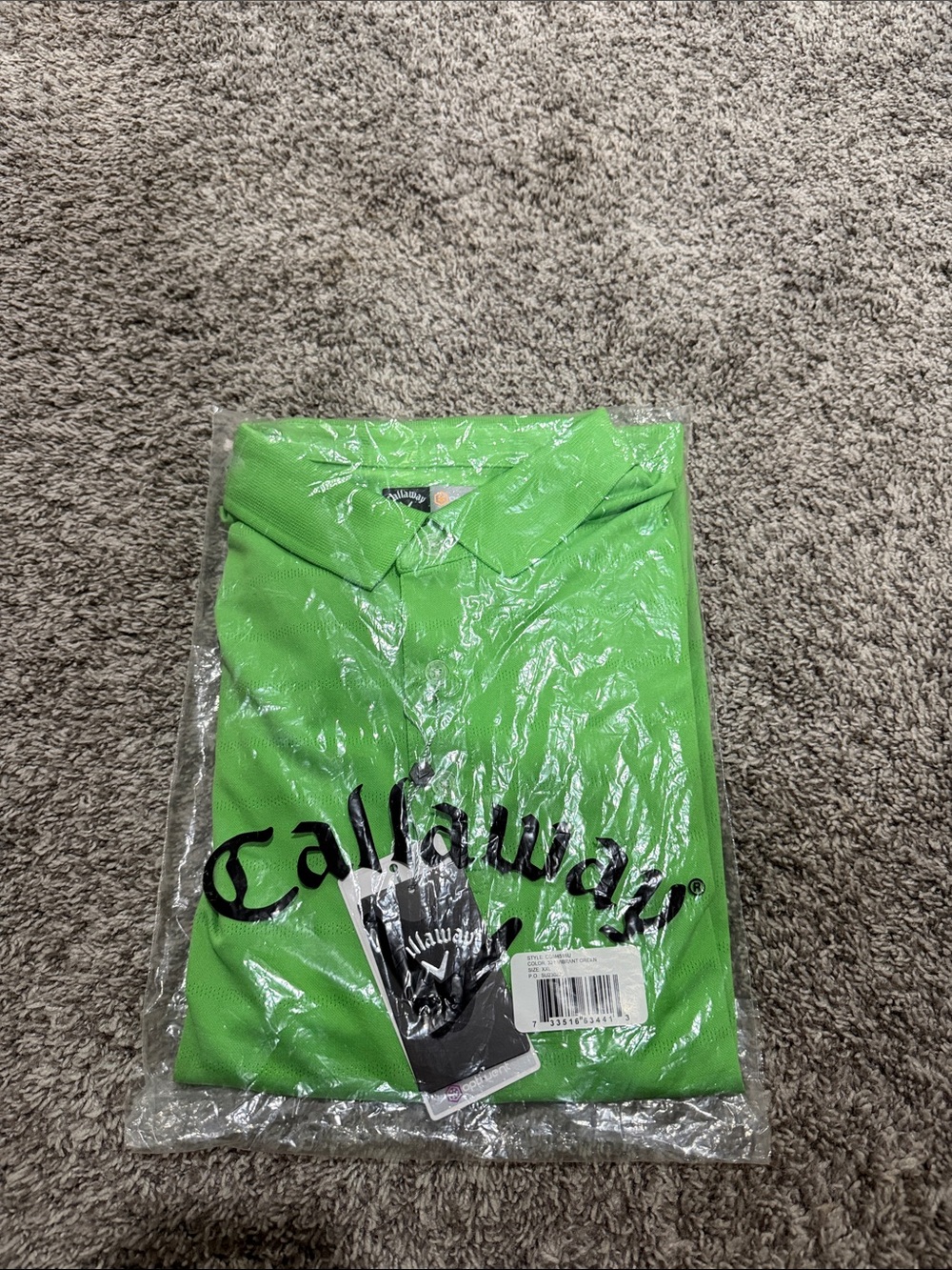 Callaway Bright Green Men's Golf Polo